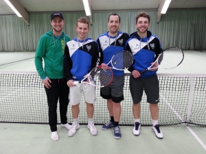 v.l. Nils Müller, Lukas Peschke, Sebastian Lensing und Sebastian Tebbe 