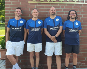 Herren 30: v.l. Sebastian Scheurer, Markus Borgmann, Max Heusel, Patrick Lorenz (es fehlt: Matthias Mansla)