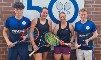 Das erfolgreiche TCO-Mixed-Team mit v. l. Finn Schulze Topphoff, Katharina Frye, Vanessa Lindmeyer und Lukas Peschke